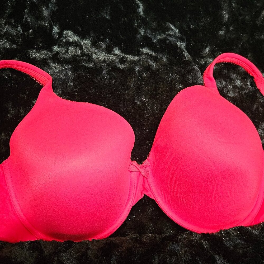Body By Victoria Lined Perfect Coverage Red Bra 36DD
